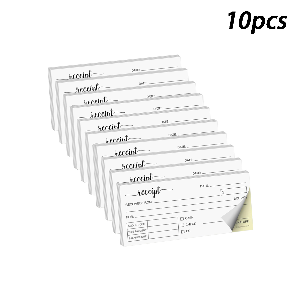 Carbon Copy Book - 10 livres, 150 exemplaires au total,