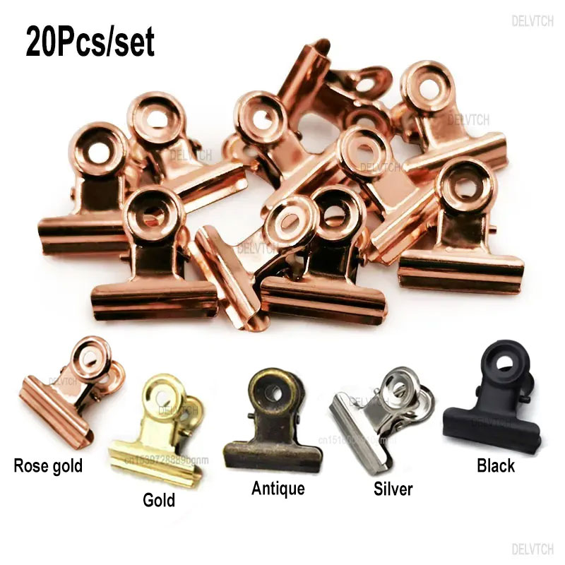 Binder Clip Assorted - Clips de poignée ronds en métal,
